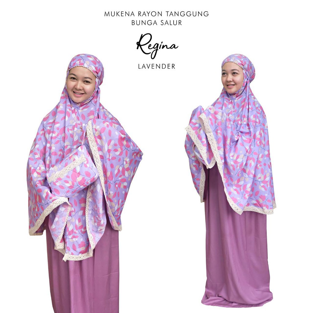 MUKENA BALI TASIK - MUKENA ANAK TANGGUNG RAYON BUNGA SALUR REGINA