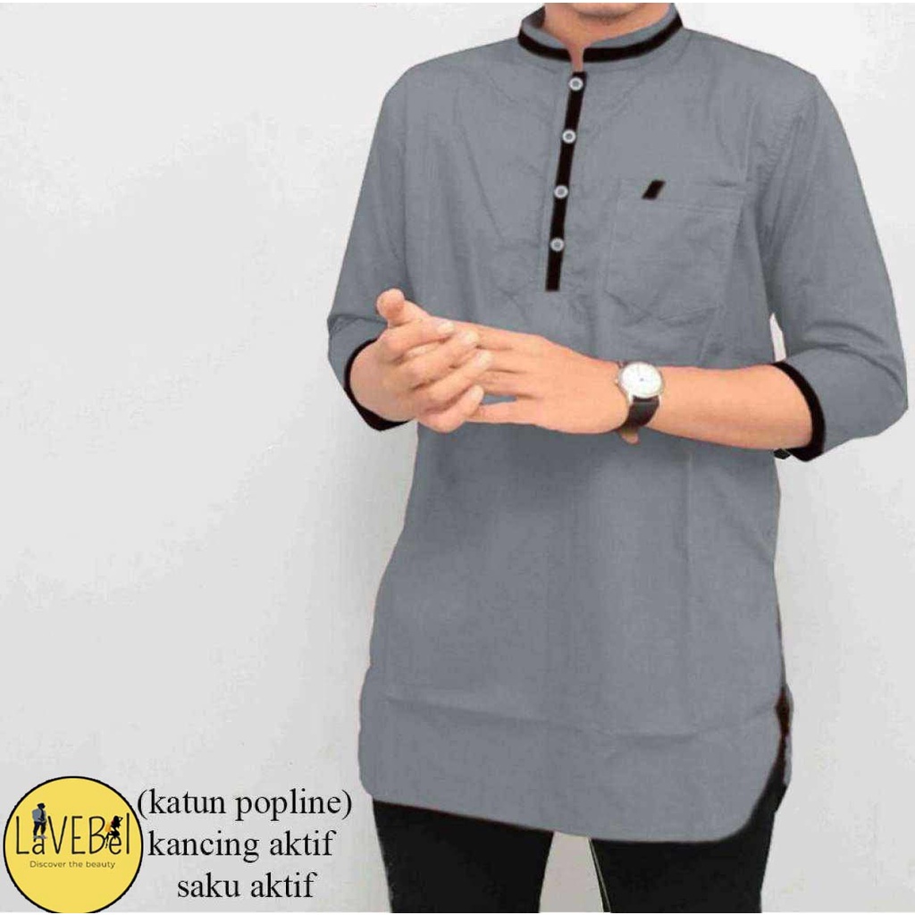 LVB Baju Koko Kurta Pakistan AGAM / Baju Pria / Atasan Muslimin / Atasan Muslim Pria / Uk.M-L-XL-XXL / LAVEBEL