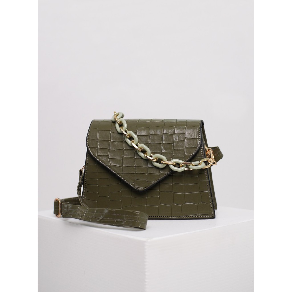 TAS natalie croco bag