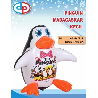 MAINAN TIUP TINJU MADAGASKAR KECIL (TIUPAN) - tiup tinju air pinguin madagaskar kecil