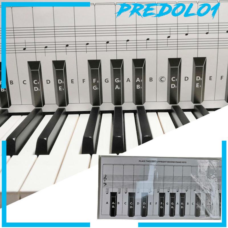 [PREDOLO1] 48inch Practice Keyboard &amp; Note Chart for 88 Key Keyboards Kids Beginers