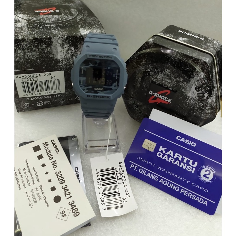 Jam Tangan Pria Digital Casio G-Shock  DW-5600CA-2DR Original