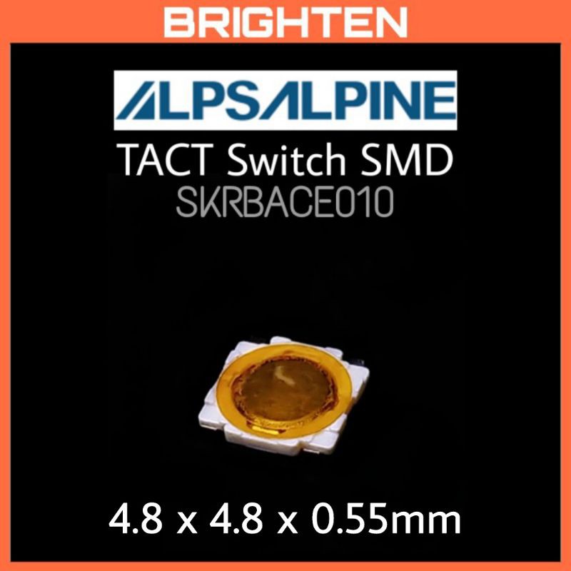 ALPS ALPINE SKRBACE010 Push ON Tact / Tactile Switch 4 pin SMD 4.8x4.8x0.55mm