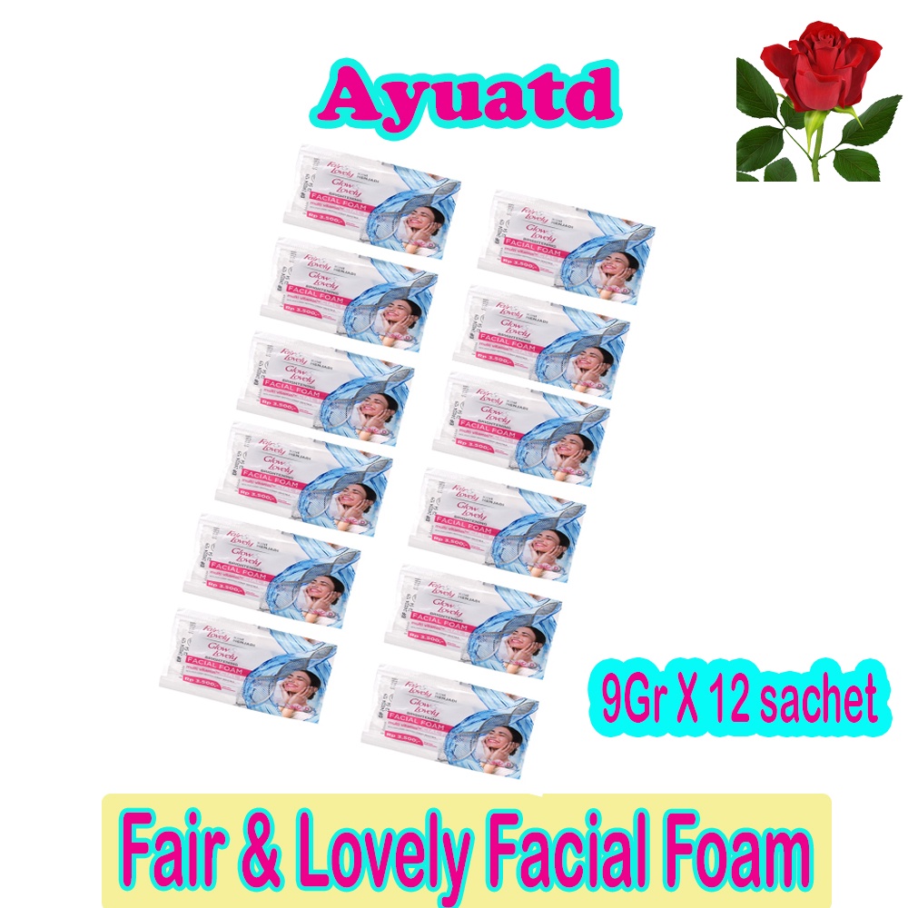 Fair Lovely Facial Foam sachet 9 gr Isi 12 Pcs / 1 Renceng