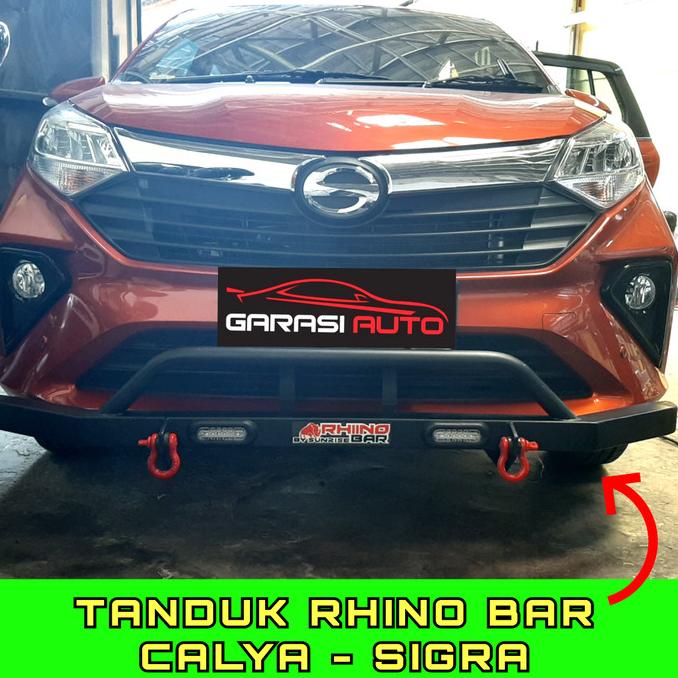 Paket Tanduk Depan Belakang Calya Sigra Bumper Guard Towing Bar Rhino