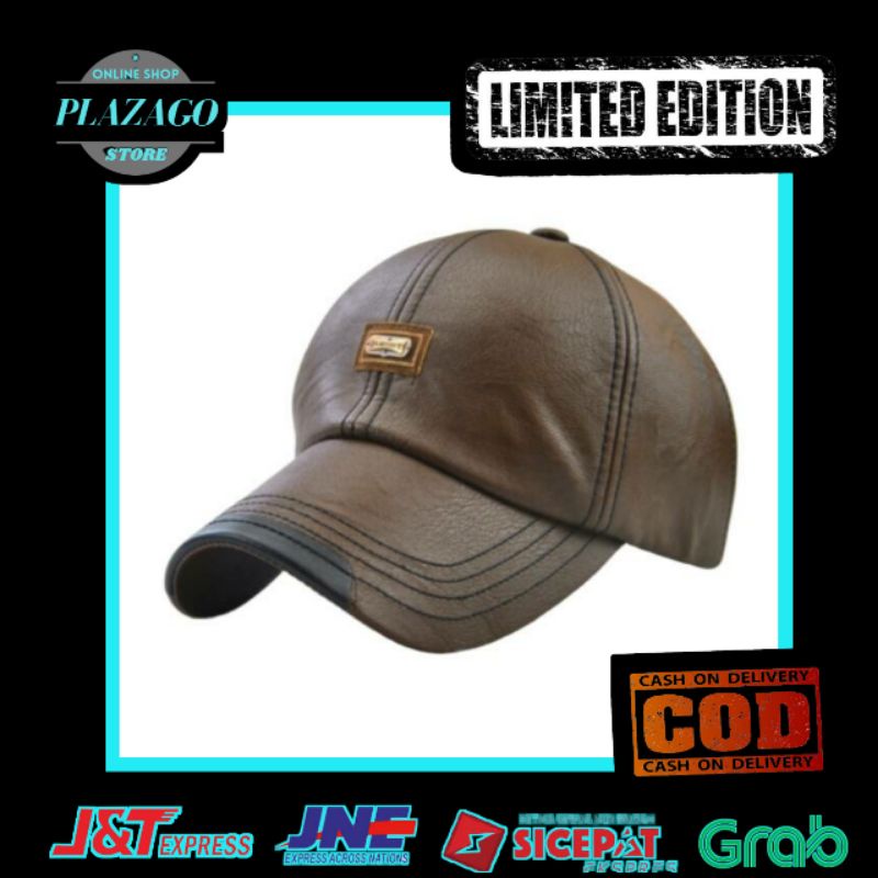 Topi Kulit Pria Baseball Original Jamont Import Terbaru