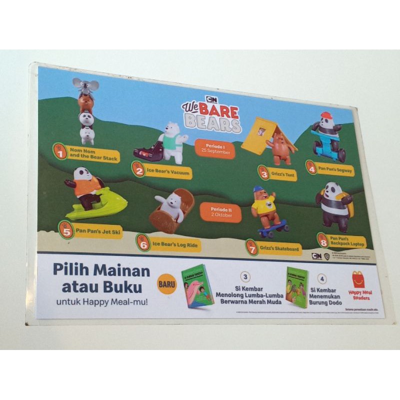 happy meal 2020 MCD we bare bears