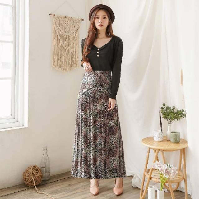[Basica Moda] Rok Korean Leopard Import 01