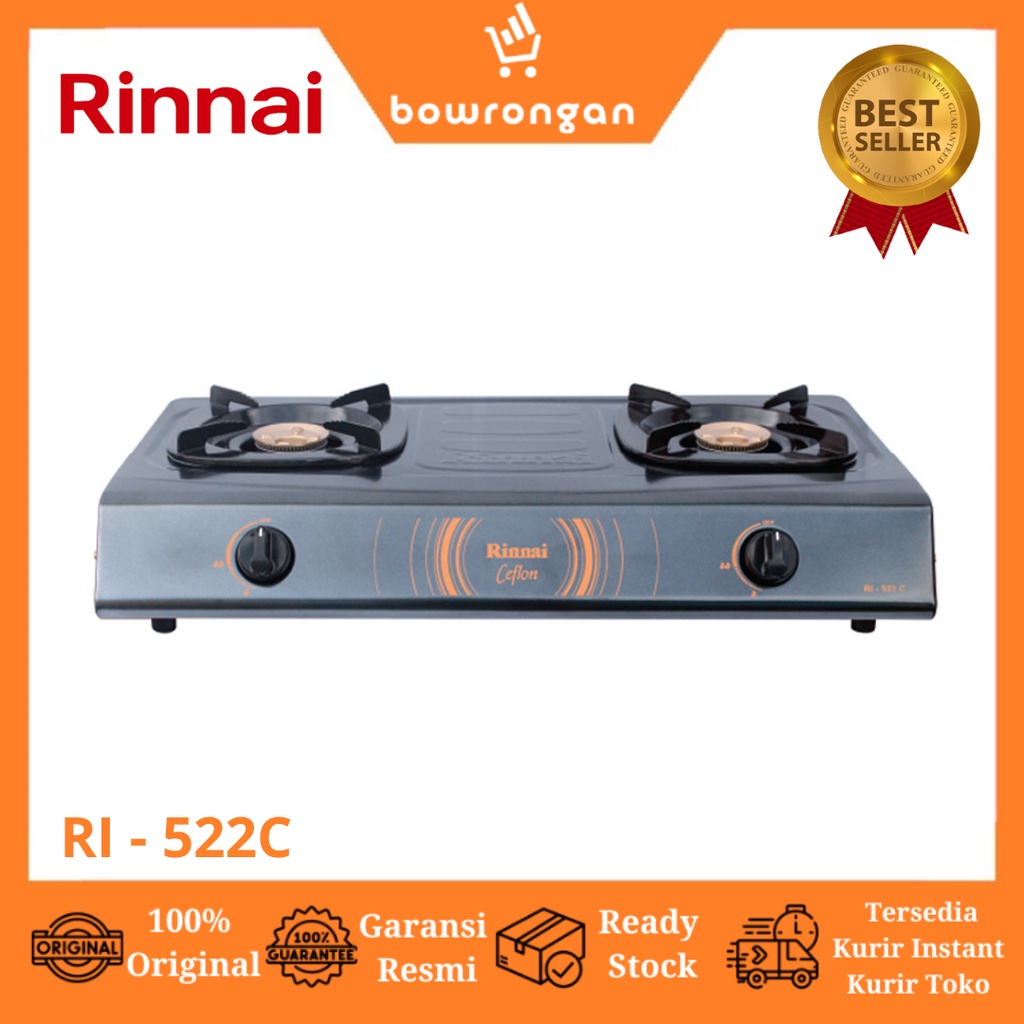 RINNAI KOMPOR GAS 2 TUNGKU RI-522 C