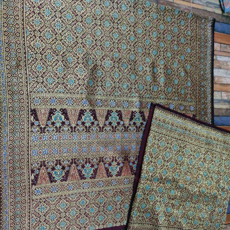 songket Palembang,,bahan gebeng benang permata berlian