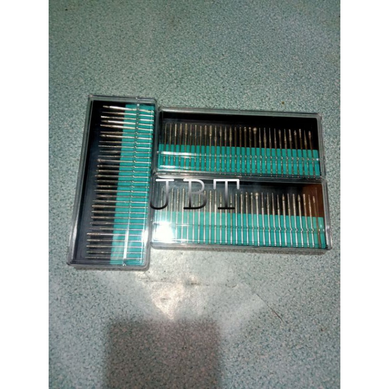 Mata Bor Batu Drill Diamond Intan mini Set 30 Pcs / Bor Ukir 3mm