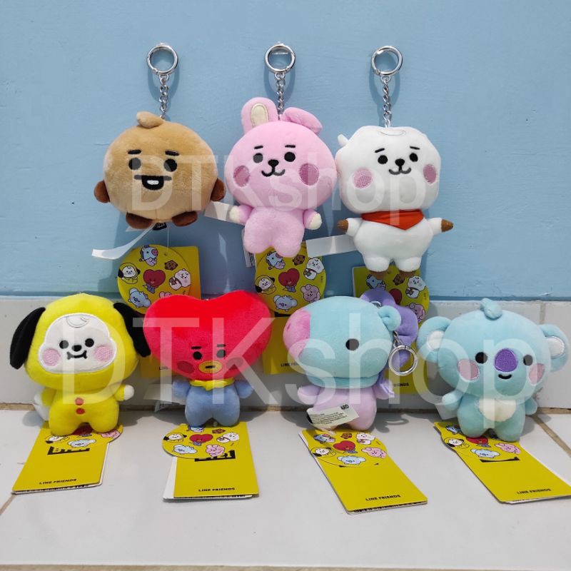 [READY STOCK] Official Baby Bagcharm BT21. RJ - Tata - Cooky - Chimmy - Shooky - Mang - Koya
