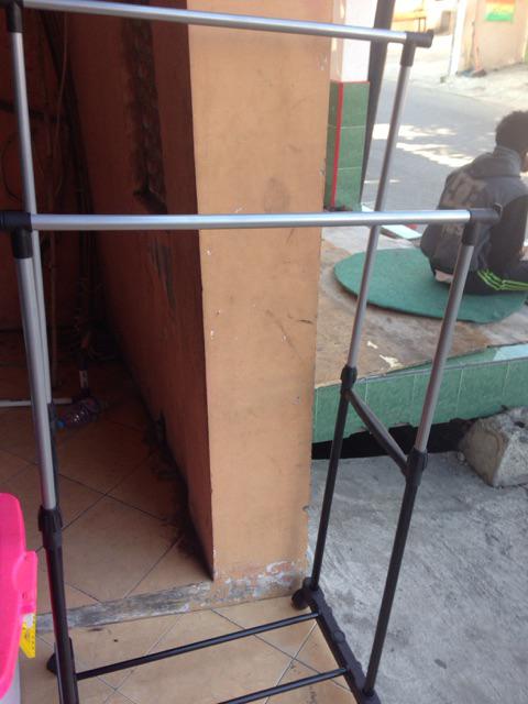 Single Rak Jemuran Laundry Beroda Multifungsi