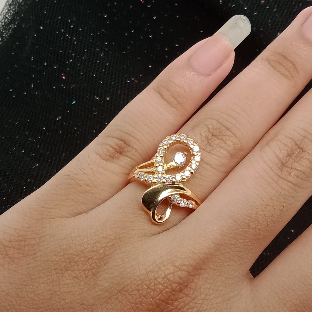 Cincin Emas 17K - 3.85 Gr Kadar 750 - 1250