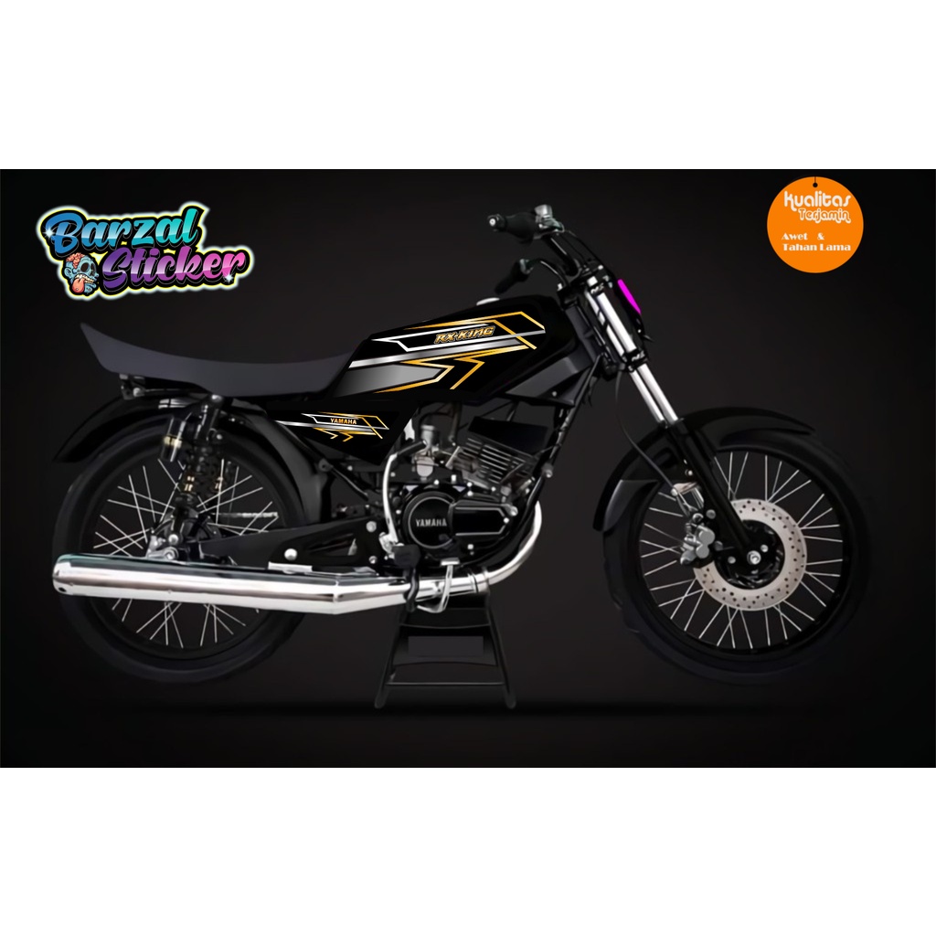 striping yamaha rx king racing hologram / gold