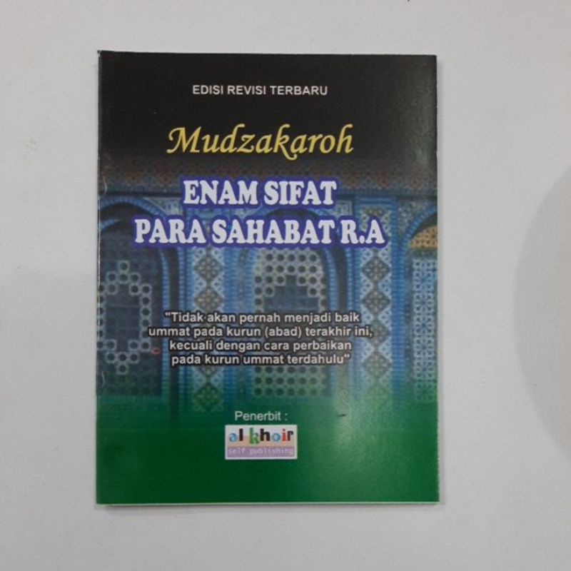Buku 6 sifat sahabat saku
