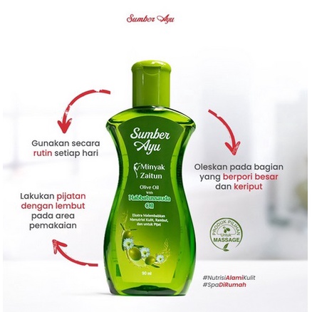 ✨SHASYA✨ Sumber Ayu Minyak Zaitun Olive Oil with Habbatussauda Oil 90ml