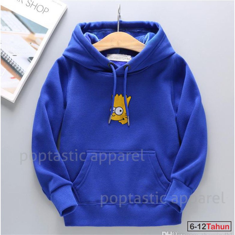 Jaket Distro Sweater Hoodie anak Laki-laki perempuan THE SIMPSONS FLEECE TEBAL