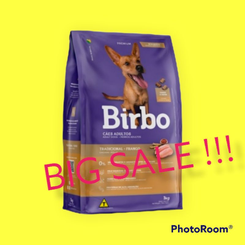 Dog food birbo premium 25kg khusus grab gosend no acis no universal