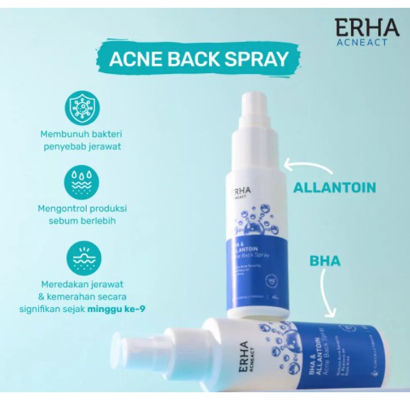 CS- ERHA Acneact BHA &amp; Allantoin Acne B back sprayack Spray 100 ml - Perawatan Jerawat Tubuh