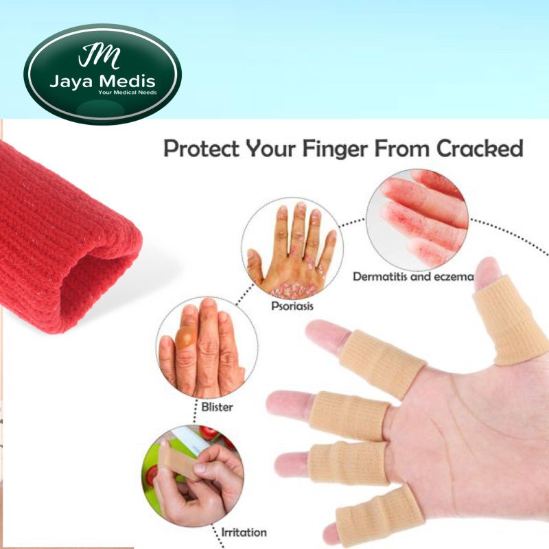 Pelindung Jari Tangan - Finger Sleeves Sport Arthritis 10pcs