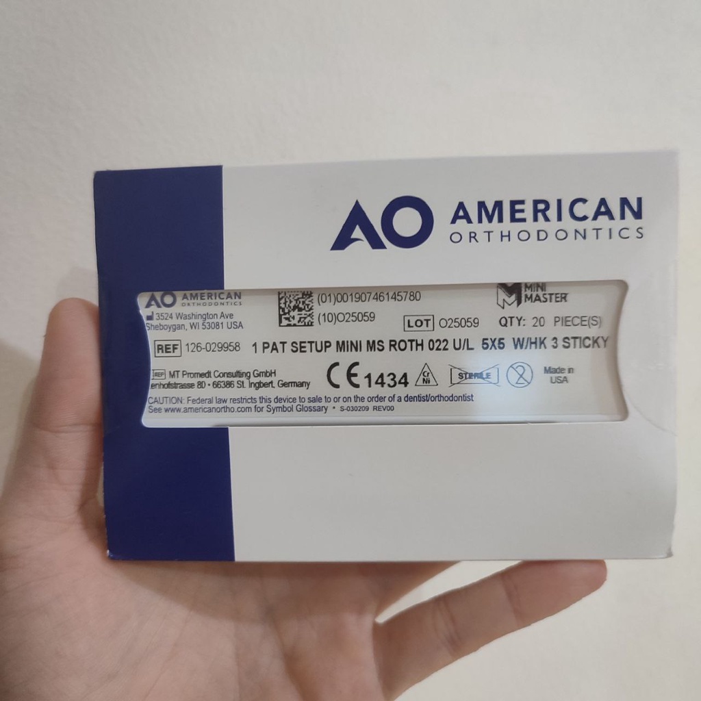 Bracket Mini Master AO American Orthodontic ORIGINAL