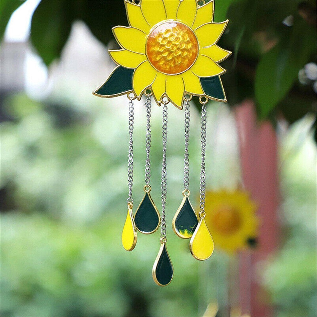 Populer Sunflower SunCatcher High Quality Dekorasi Rumah Indoor Outdoor Gantung SunCatcher