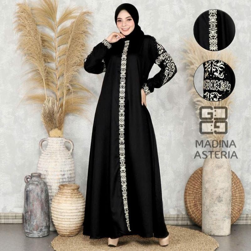 WILI MUSLIM   / GAMIS MADINA ASTERIA PREMIUM LEBARAN 2022 / BAHAN KATUN MADINA TOYOBO PREMIUM / GAMI