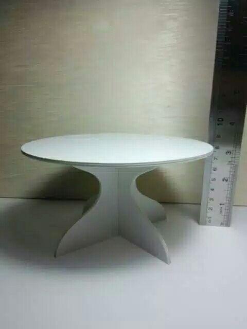 3 Pcs Cupcakes Stand Ivory 350gr