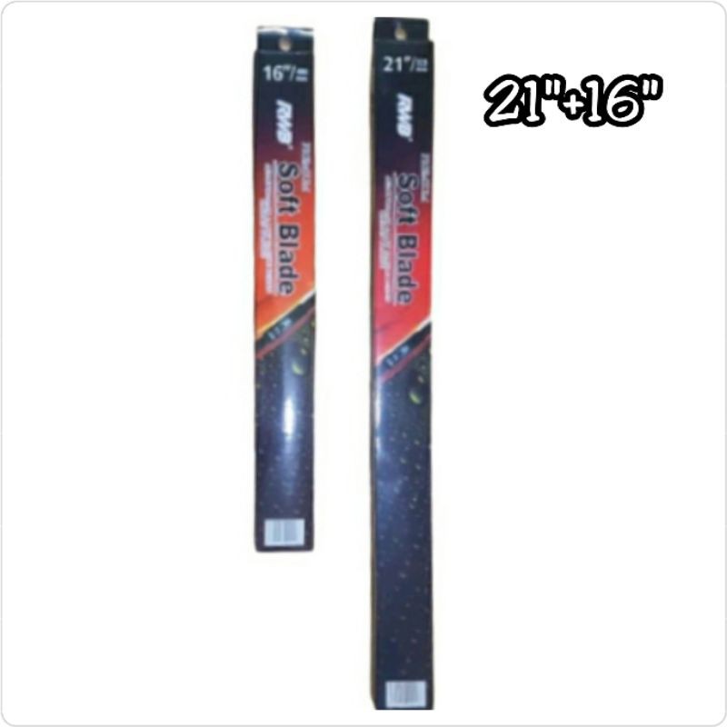 Wiper Depan Avanza New / Xenia New 2012 ON 21&quot;+16&quot; Model Soft Blade Merk RWB