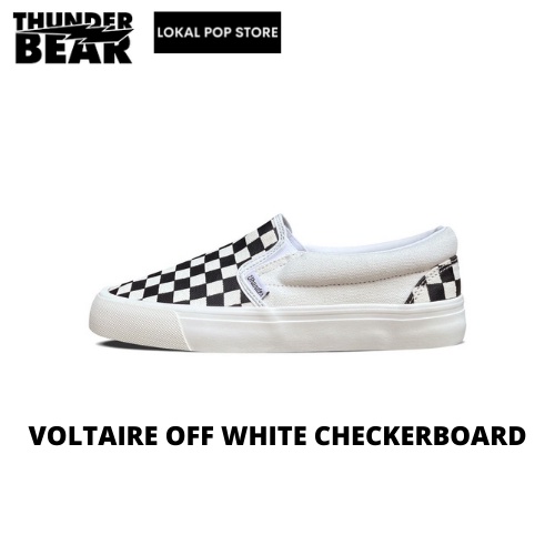 Sepatu Thunderbear Voltaire Checkerboard Off White - Shoes Thunderbear Original - Sepatu Slipon