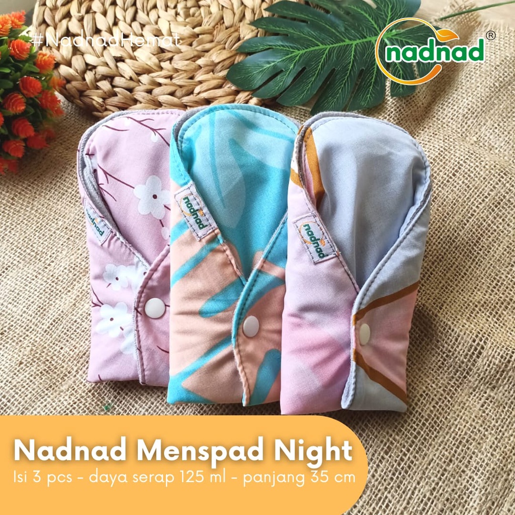 Pembalut Kain Wanita Menstrual Pad Bisa Dipakai Berulang-Ulang Menspad Nadnad Murah