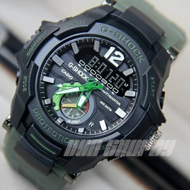 Jam Tangan Casio Gshock GR100 Jam Pria Water Resist Renang - Hitam tali Hijau