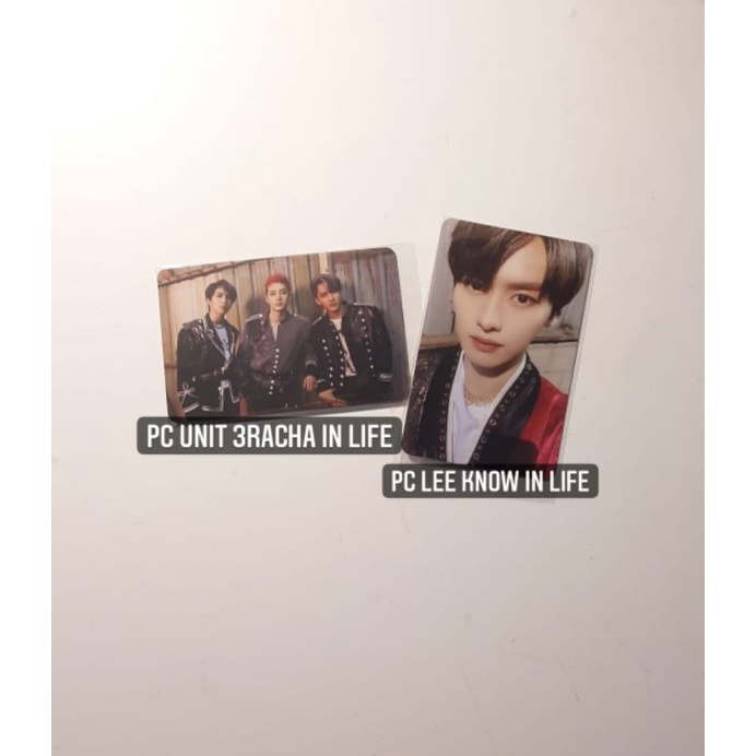 PHOTOCARD LEE KNOW & UNIT 3RACHA IN LIFE