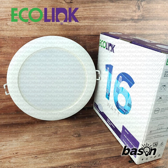 ECOLINK EDN200B 16W LED12 D150 6 inch - Lampu Downlight LED