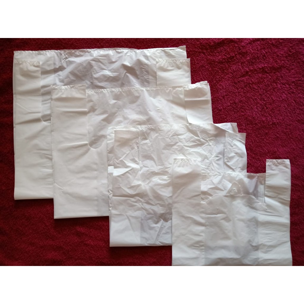 Plastik Kresek (PB 26, PB 30, PB 35) Kresek HD Lipat samping tebal 03 Uk 26x48, Uk 30x53 , Uk 35x55 Pelastik kresek singlet promo