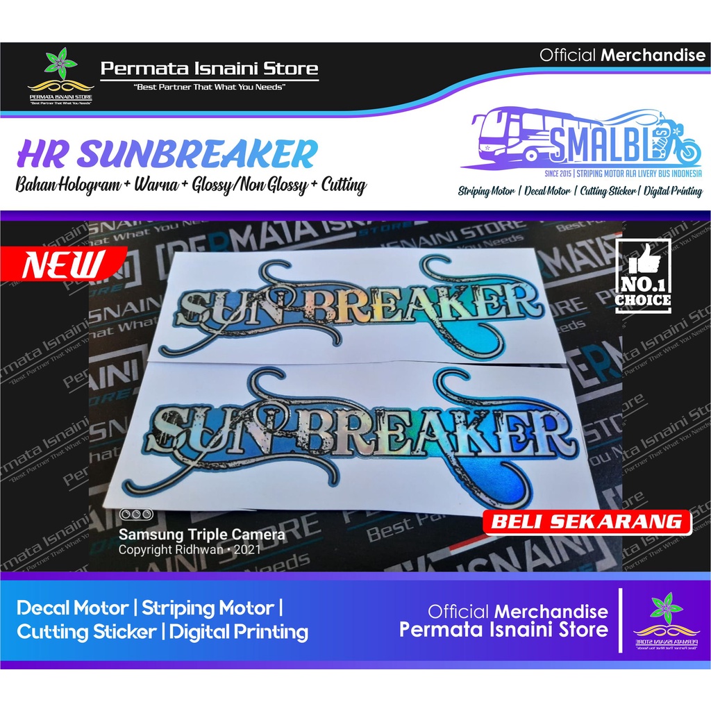 Jual Sticker Hologram Julukan Po Haryanto Hr Sunbreaker Ala Bismania By