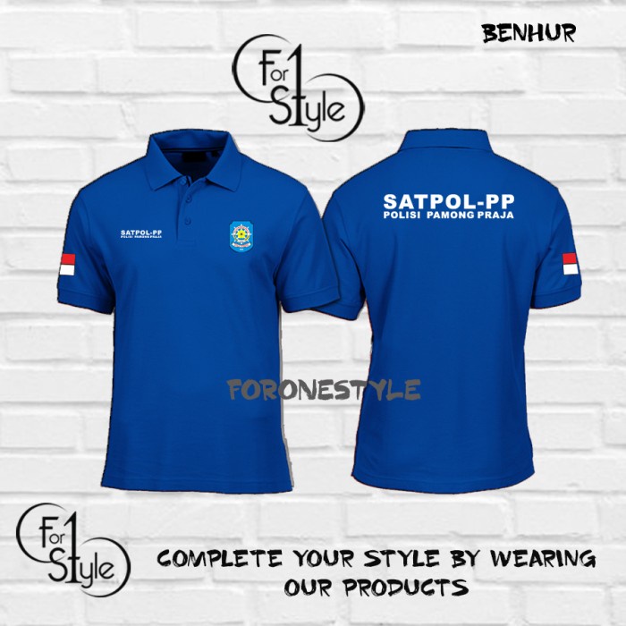 Polo Shirt Kaos Kerah SATPOL PP PAMONG PRAJA Kaos Profesi - polo murah - FORONESTYLE