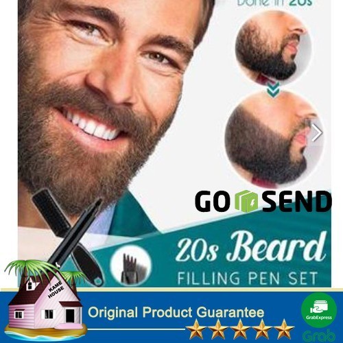 READY 1 Set Male Beard Filling Pen Kit Waterproof Facial Hair Mustache