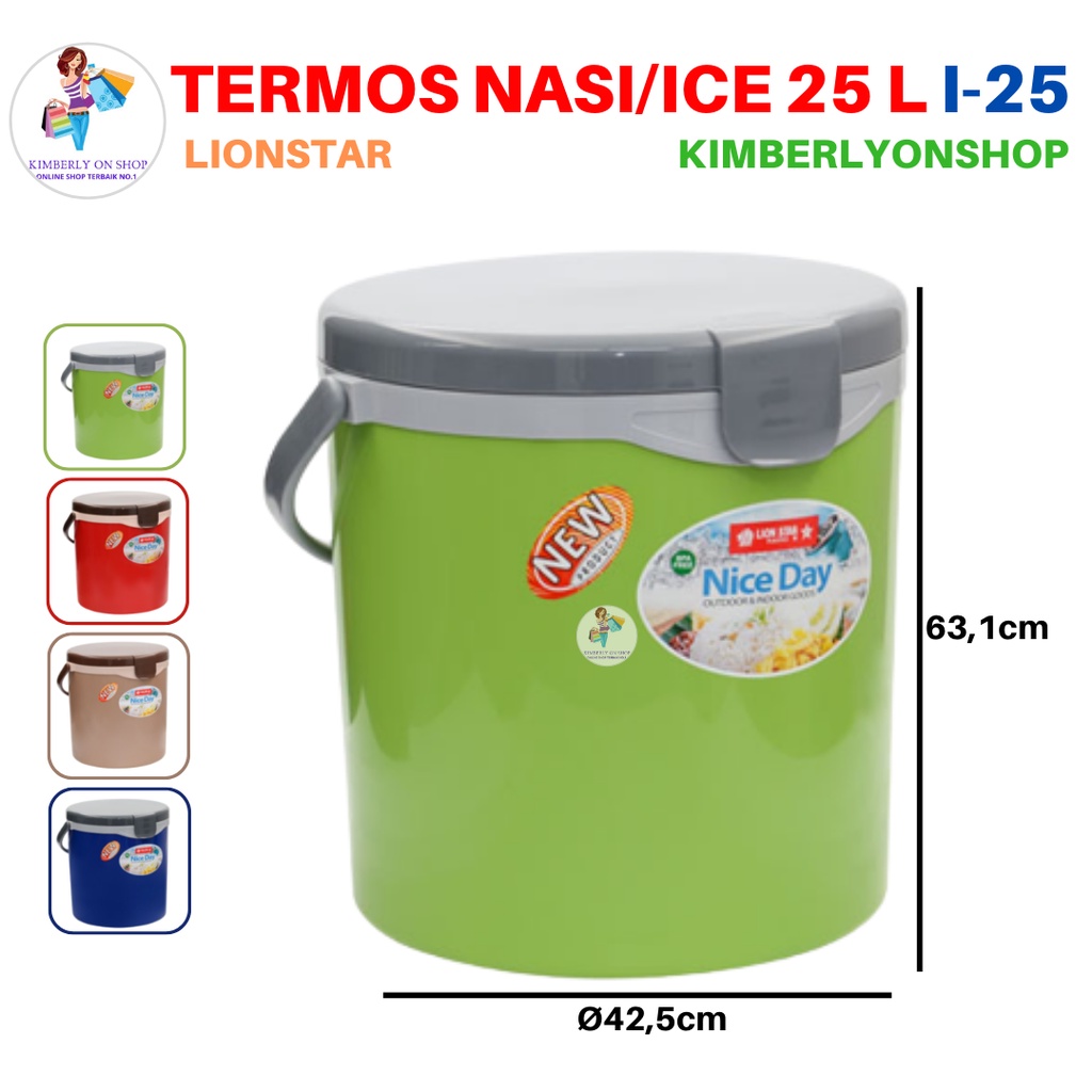 Rice Ice Bucket Hanami Termos Nasi Es 25 Liter I 25 Lion Star