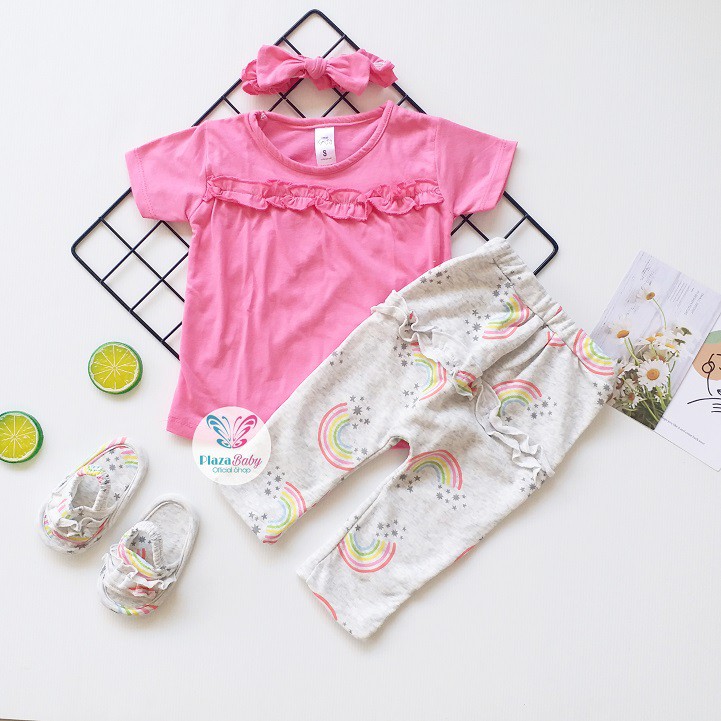 Plazababyku MX TRUE SET SANDAL setelan bayi motif bunga yang lucu free headband + sandal PART2