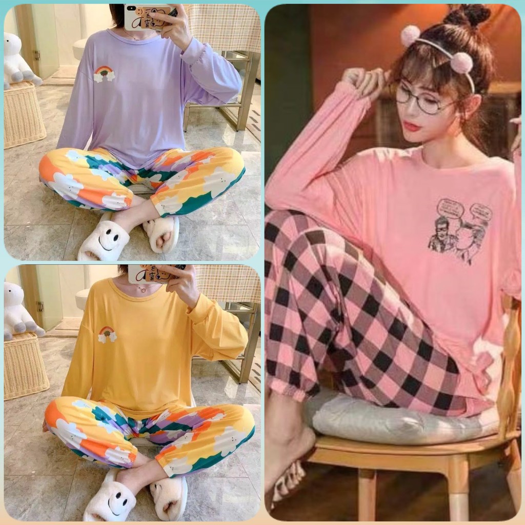 Piyama Jogger Import / Piyama Import Murah / Piyama Estetik Korea
