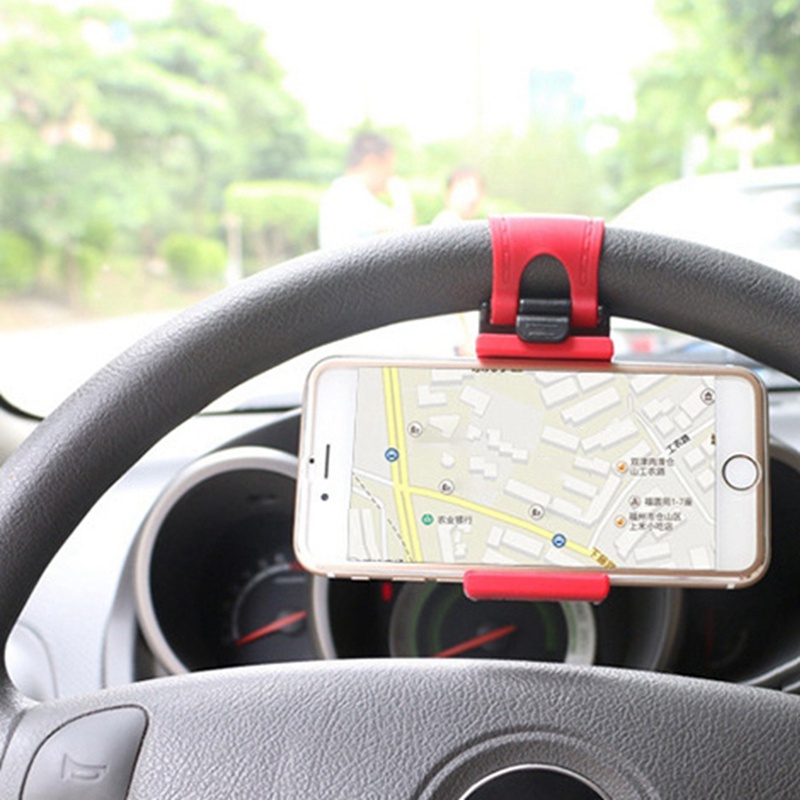 Car Phone Holder Gesper Holder Handphone Dipasang Di Setir Kemudi Digunakan Untuk Navigasi Mobil Aksesoris Mobil