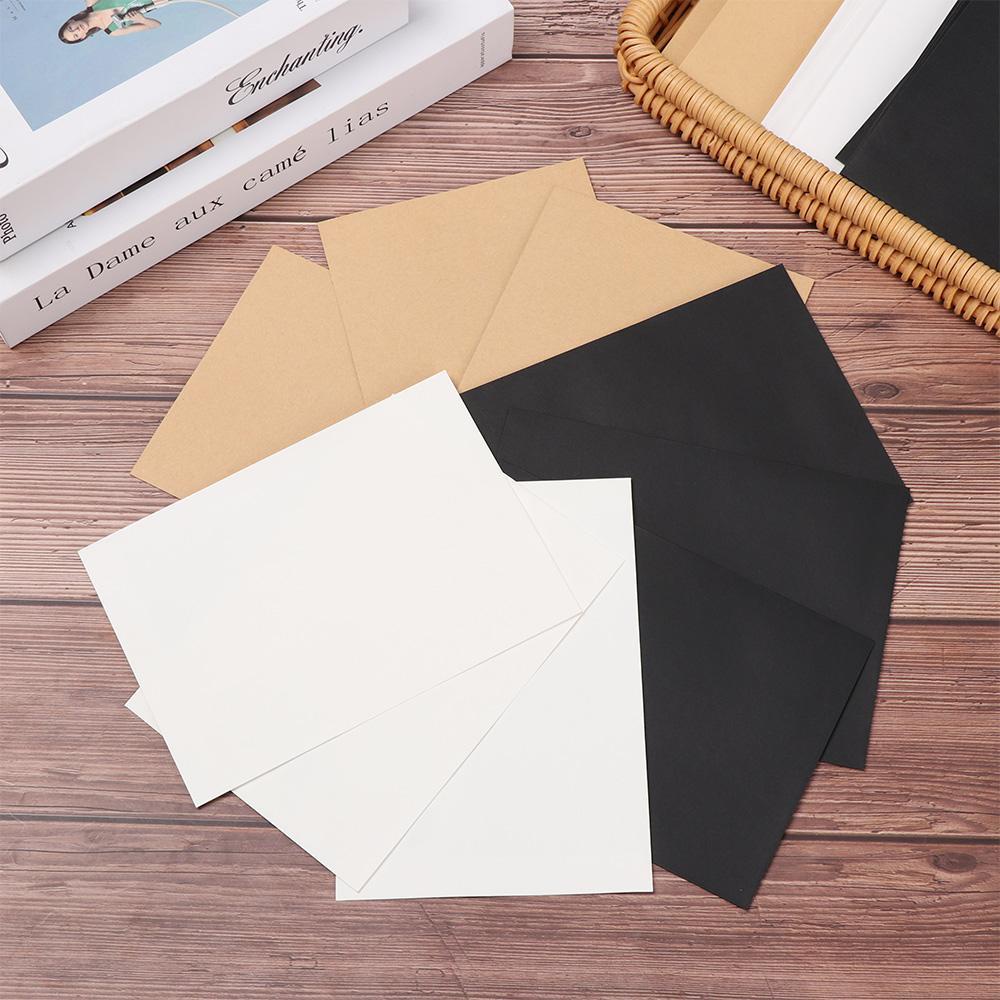 Nanas 10Pcs Kraft Amplop DIY Gaya Eropa Perlengkapan Kantor Stationary Kraft Paper