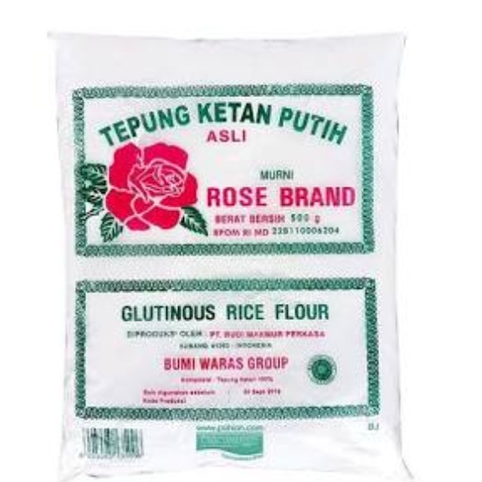 

Ketan-Beras-Tepung- Tepung Ketan Rosebrand 500Gr @1Pcs -Tepung-Beras-Ketan.