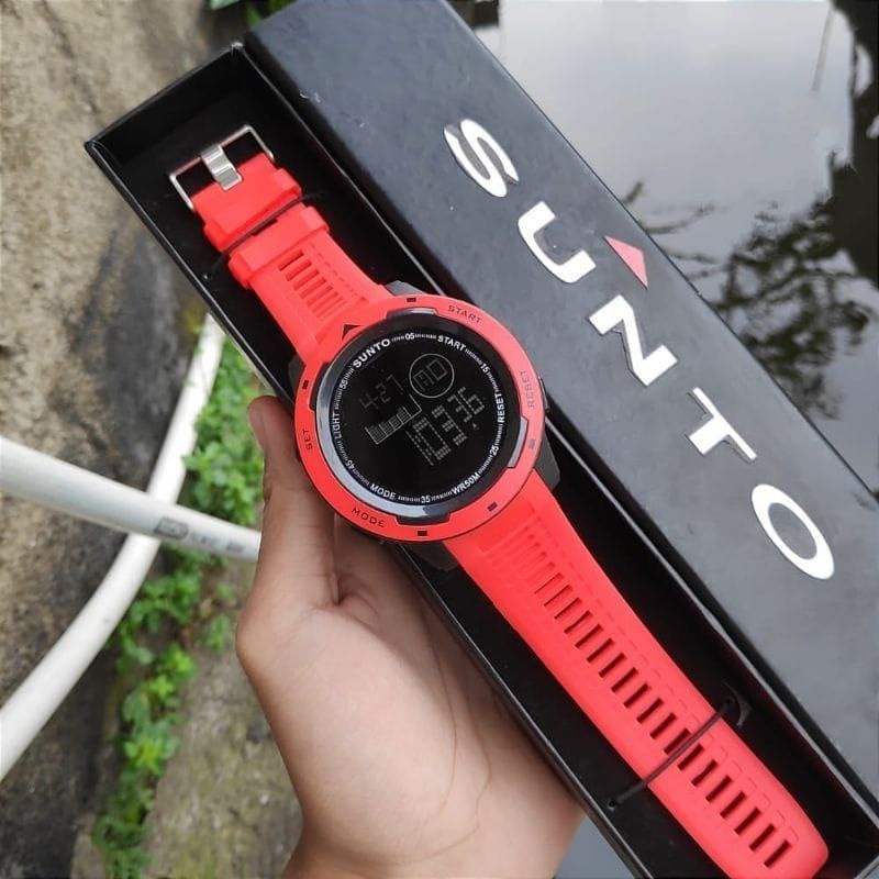 Terima COD JAM Tangan Pria Sunto Strap Rubber | JAM Tangan Pria Sunto Model sporty Simple | JAM tangan Cowok Digital viral Bisa Bawa Berenang || Water proff