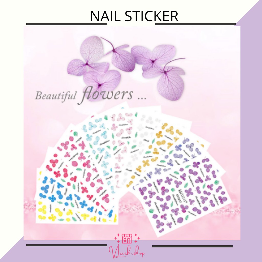 NAIL STCIKER - DRIED FLOWER IMITATION - STIKER KUKU