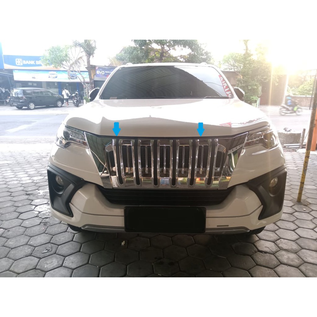 grille depan all new fortuner 2016 model prado chrome