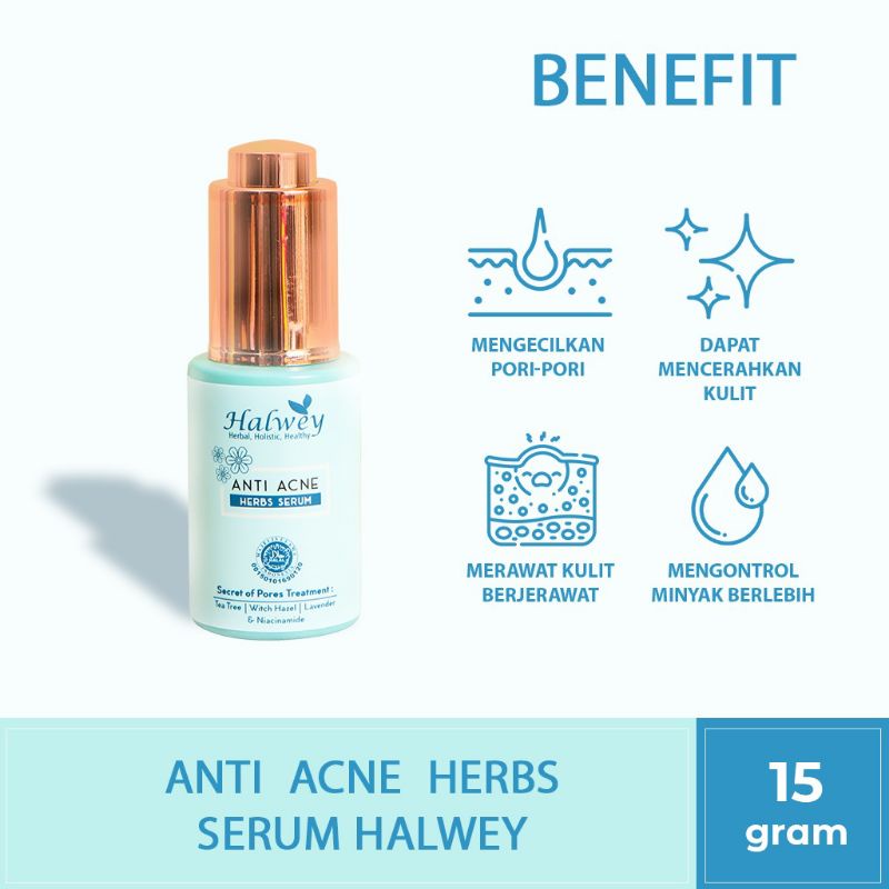 (BISA COD) SERUM ACNE HALWEY - SERUM JERAWAT HALWEY - ANTI ACNE