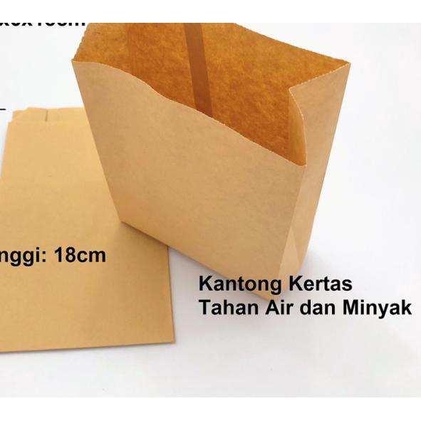 

♡ Kantong kertas paperbag waterproof greaseproof foodgrade M ☄